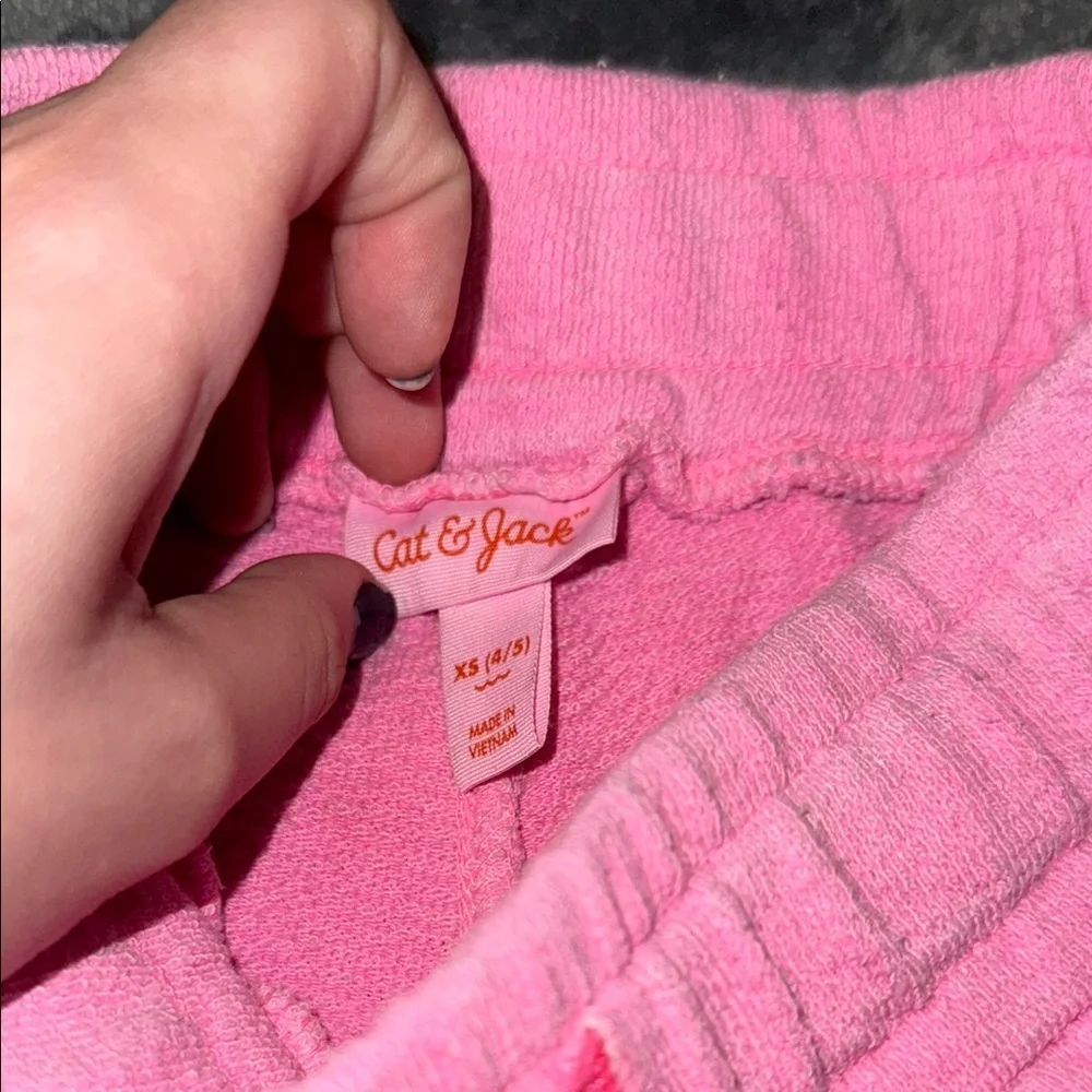 Cat & Jack Vibrant Pink Lounge Pants - Picture 2 of 3